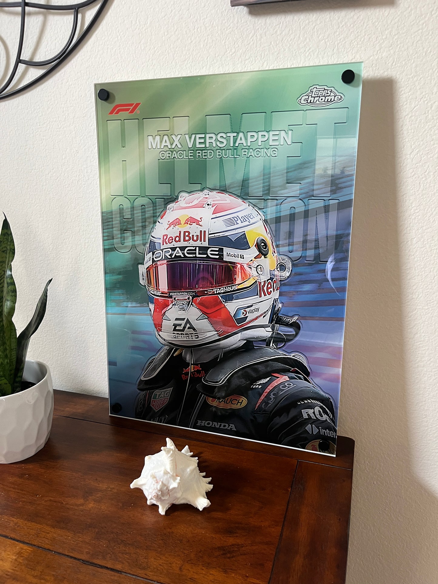 F1 Helmet Collection Card - Acrylic Display