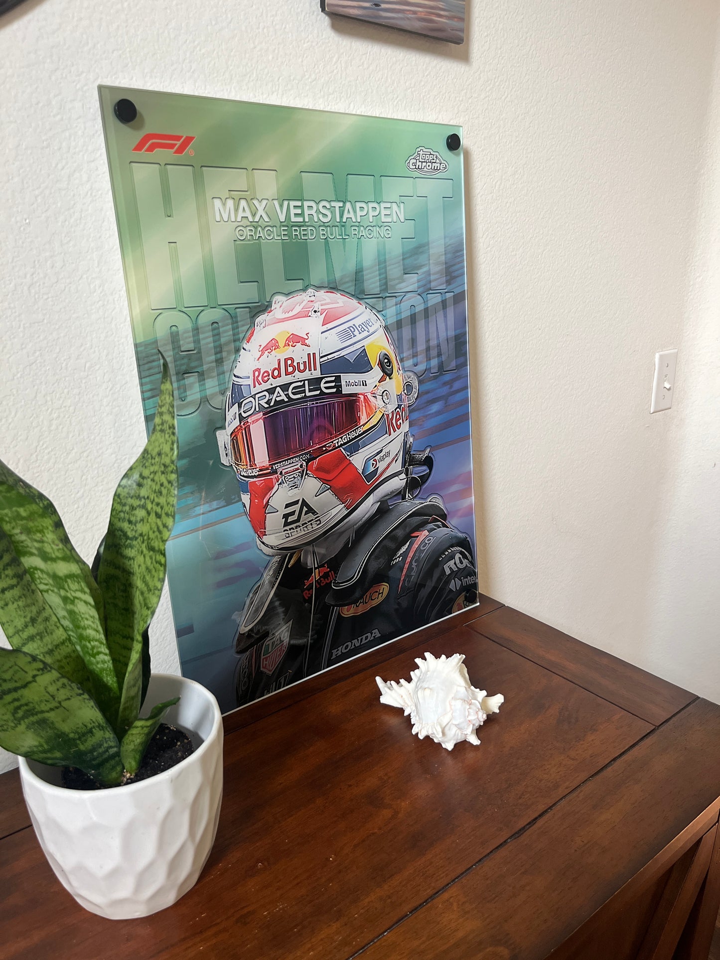 F1 Helmet Collection Card - Acrylic Display