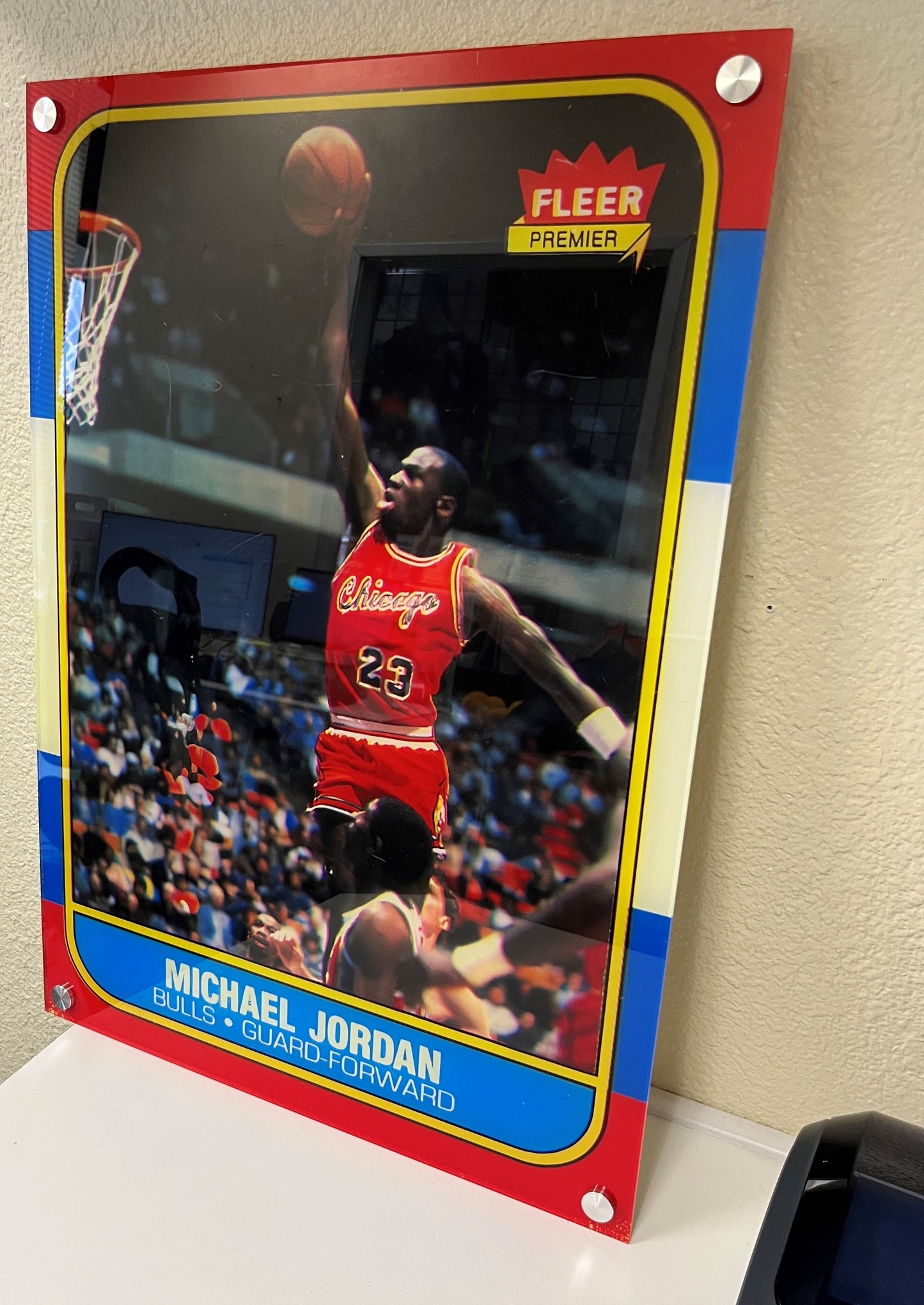 Michael Jordan Rookie Card - Acrylic Display